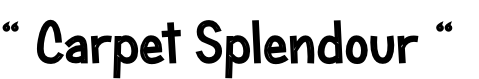 “ Carpet Splendour “

